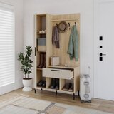 Marckeric Kremno bel/v naravni barvi set za hodnik v hrastovem dekorju 108x195x35 cm Heidy – | Shoptok.si