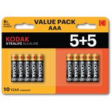 Kodak XTRALIFE Alkaline AAA Battery 10 (5+5 pack) | shoptok.hr