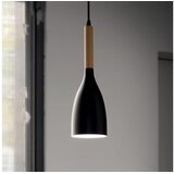Ideal Lux luster na sajli manhattan 1xE14/40W/230V prečnik 11 cm crna/bukva Cene