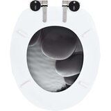 vidaXL Deske za WC školjko s počasnim zapiranjem 2 kosa MDF kamni, (20764661) | Shoptok.si