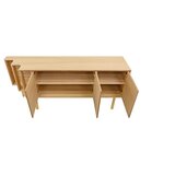 Woodman Komoda v hrastovem dekorju v naravni barvi 189x65x44 cm Shift – | Shoptok.si