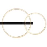 Globo 48050D1S - LED plafonsko svetlo FLETCHER LED/24W/230V 3000K 58x38 cm crna | Eponuda.com