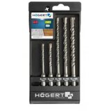 Hoegert 5-dijelni set burgija za beton 5.0-10mm SDS-PLUS BX4 HT6D370 u