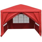 PARTY Šotor s steno Rdeča 400 x 300 x 255 cm Polietilen in jeklo, (5000184460) | Shoptok.si