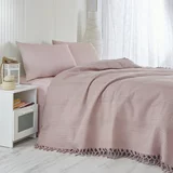 Şaheser lagani pamučni prekrivač za bračni krevet Pique Lilac, 220 x 240 cm