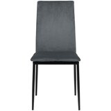 MID.YOU STOL, kovina, tekstil črna, temno siva | Shoptok.si