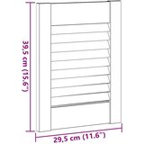  Kabinetna vrata Louvred Design 4 kosi masivni les bor, (21831379) | Shoptok.si