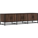 Maison Chic TV omarica - TV stojalo - Televizijska omarica rjavi hrast 150x35x41 cm inženirski les in kovina, (21699465) Cene