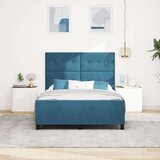  Krevet od tamnoplave baršunaste tkanine 160x200 cm | shoptok.hr