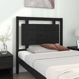 Uzglavlje za krevet crno 95,5 x 4 x 100 cm od masivne borovine | Eponuda.com