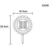 Globo Solarna svetilka Sončnica (Barva svetlobe: Toplo bela, LED, Višina: 29,5 cm) | Shoptok.si