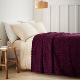 Catherine Lansfield Temno vijolično pregrinjalo 230x220 cm Heat Buddy Super Thermal &amp;ndash; Slike