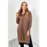 Kesi Insulated sweatshirt with mocha slits on the sides Cijene