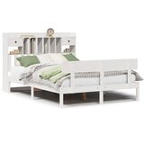  s regalom z knjige bez madraca bijeli 140x190cm borovina | shoptok.hr