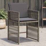 Maison Chic Vrtni stoli - Stol za vrt z blazinami 4 kosi siv poli ratan JS2267, (21877026) | Shoptok.si