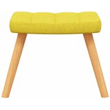 Stolica za opuštanje s osloncem za noge boja senfa od tkanine | shoptok.hr
