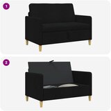 SOFA s pohranom Crna 122 x 78 x 87 cm Poliester | shoptok.hr