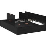  Okvir kreveta za pohranu Crni hrast 150x200 cm | shoptok.hr