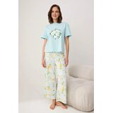TRENDYOLMILLA Ženski set pidžame Thmss25Pt00061, Plavi Cene