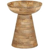 vidaXL Pomoćni stolić Ø37x45 cm Puno drvo Mango | shoptok.hr