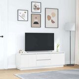vidaXL TV ormarić s LED svjetlima bijeli 160,5x41x50 cm | shoptok.hr