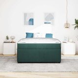  Krevetna konstrukcija Tamnozelena 160 x 200 cm tkanina | shoptok.hr
