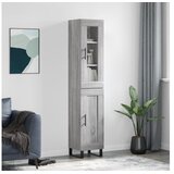 vidaXL Visoka omara siva sonoma 34,5x34x180 cm inženirski le | Shoptok.si