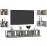  7-dijelni set TV ormarića siva boja betona od iverice | shoptok.hr