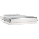  Posteljni okvir bel 150x200 cm trden les, (20903568) | Shoptok.si