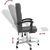  Uredski naslonjač od umjetne kože sivi | shoptok.hr