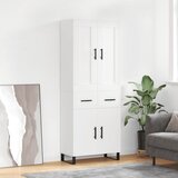  Visoka komoda bijela 69,5x34x180 cm konstruirano drvo | shoptok.hr