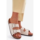 Boto Women's sandals on cork platform with buckles beige Livara | shoptok.hr