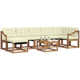 Set vanjskih sofa 8 kom. Prirodna i krem | shoptok.hr