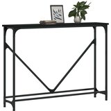  Konzolni stol crni 102 x 22 5 x 75 cm od konstruiranog drva | shoptok.hr