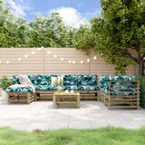 Maison Chic Seti vrtnega pohištva - Vrtna garnitura - Vrtni pohištvo set 8-delna impregnirana borovina, (21800397) | Shoptok.si