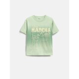 Reserved Ležerni t-shirt s printom - bljedozeleno | shoptok.hr
