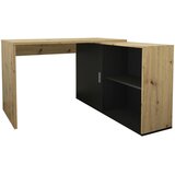 MID.YOU kombinirana pisalna miza leseni material črna, hrast artisan | Shoptok.si