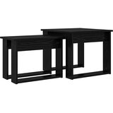  Set stolića za kavu 2 pcs Crni hrast Konstruirano drvo | Eponuda.ba