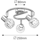 Rabalux lauren spot E14 3x40W, hrom | ePonuda.com