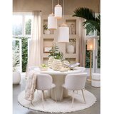 Light & Living Kremno bel oblazinjen jedilni stol Elyna – | Shoptok.si