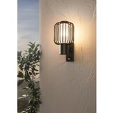 Eglo Rravello vanjska zidna/1, e27, 28w, ip44, senzor, pocinčani čelik/plastika/crno | shoptok.hr
