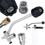 Rosfix Dualjet Pro 1/4" Podvojna Brizgalna Cev 2v1 – Zamenljiva Šoba, Quick Connect, Nerjaveče Jeklo In Medenina, 27 Cm, (5000223010) | Shoptok.si