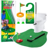 Lean Toys Igralni set za golf na stranišču, podloga za palice, žogice za palice, obešalnik za vrata | Shoptok.si
