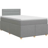  Boxspring krevet s madracem Svjetlosiva 120 x 190 cm Tkanina | shoptok.hr
