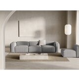 Cosmopolitan Design Svetlo siva sedežna garnitura iz rebrastega žameta 364 cm Bergano – | Shoptok.si