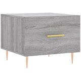 Maison Chic Klubska mizica - kavna mizica - Nizka mizica siva sonoma 50x50x40 cm inženirski les, (21752427) Cene