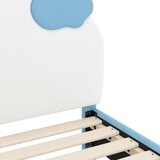  Posteljica za malčke z vzglavjem Modra 70 x 140 cm PU, (5000105741) | Shoptok.si