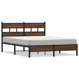 Maison Chic Posteljni okvir - Dvoposteljna postelja - Zakonska postelja brez vzmetnice hrast 140x190 cm inženirski les-J11988, (21769496) | Shoptok.si
