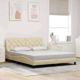  Posteljni okvir brez vzmetnice krem 160x200 cm blago, (21829055) | Shoptok.si