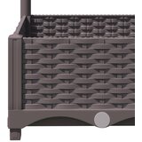  Vrtna sadilica s rešetkom smeđa 120 x 120 x 121,5 cm PP | Eponuda.com